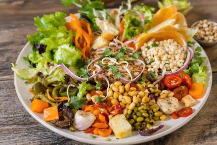 Diabetic-friendly balanced meal